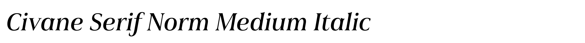 Civane Serif Norm Medium Italic image